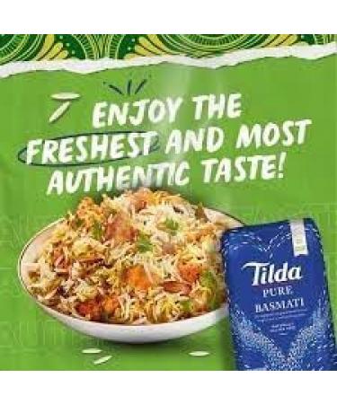 Tilda Pure Original Basmati Rice 10 Kg - Aromatic Extra Long Grain - Ideal for Curries Biryani and Pilaf - Authentic Indian Basmati Rice - Buy Online on SooperMarket.com