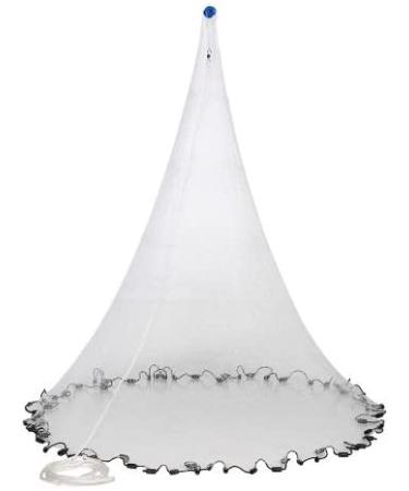 Fitec RS750 Super Spreader Cast Net 4' Radius 3/8 Mesh 3/4 lb Weights - Clear - Buy Online on SooperMarket.com