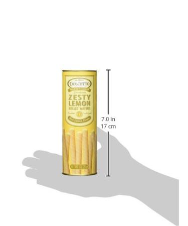 Dolcetto Zesty Lemon Rolled Wafers - Delicious Citrus Flavored Treat - Buy Online on SooperMarket.com