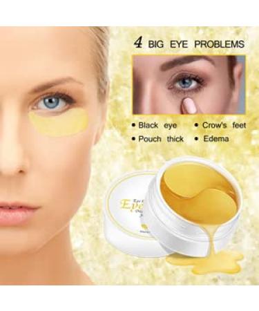 Puffy Eyes Treatment: 30 Pairs Gold Eye Masks for Dark Circles, Anti-Aging, and Firming - Reduce Fine Lines and Refresh Skin - Buy Online on SooperMarket.com