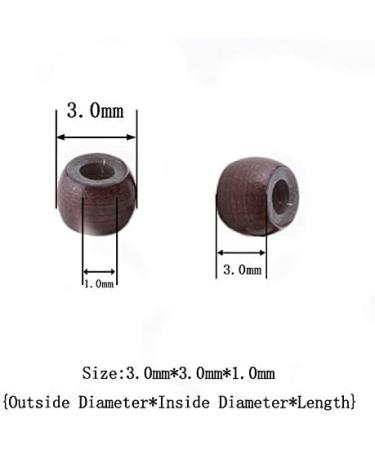 Vlasy Silicone Lined Nano Rings Beads for Hair Extensions - Brown (600pcs) - Buy Online on SooperMarket.com