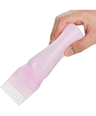Ehoter 120Ml Applicator Bottle Hair Colour Brush Hair Oil Bottle with Graduated Brush Applicator Bottle Comb Root Comb Salon Hair Coloring Tool (Pink) 1.0 count - Buy Online on SooperMarket.com