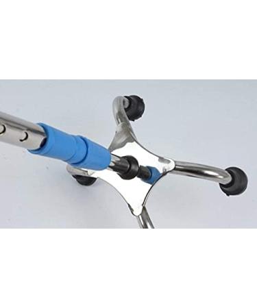 Canes Stainless Steel Walking Aids Four Foot Crutches Elderly Walking Stick Telescopic Folding Elderly Walker Aluminum Alloy Non Slip Four Corners Walking Stick - Buy Online on SooperMarket.com