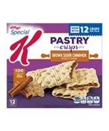 Kellogg's Special K Pastry Crisps Brown Sugar Cinnamon 12 crisps per box ( 4 Pack)
