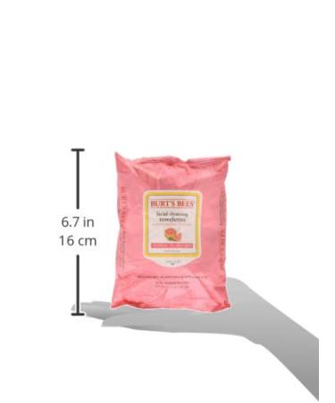 Burt's Bees Clarifying Facial Towelettes - Pink Grapefruit, 30 Pre-Moistened Towelettes for Clear Skin - Buy Online on SooperMarket.com