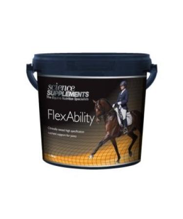 Science Supplements FlexAbility For Horses & Ponies - 1.8kg - Contains high levels of nutrients involved in cartilage synthesis - Contains glucosamine & MSM