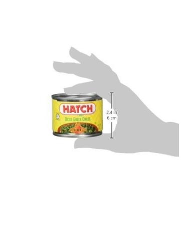 Hatch Hot Diced Green Chiles 4 Oz - Pack of 3 | Spicy & Tangy Flavor | 12 Oz Total - Buy Online on SooperMarket.com
