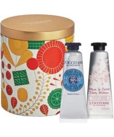 L'OCCITANE - Gift set Christmas cream hand cream (Dry Skin Shea 10 ml - Cherry Blossom 10 ml)