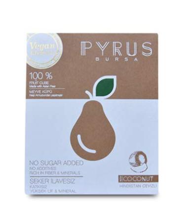 Coconut Snack Pyrus 100% Fruit Vegan Natural No Added Sugar No Sweetener Gluten Free