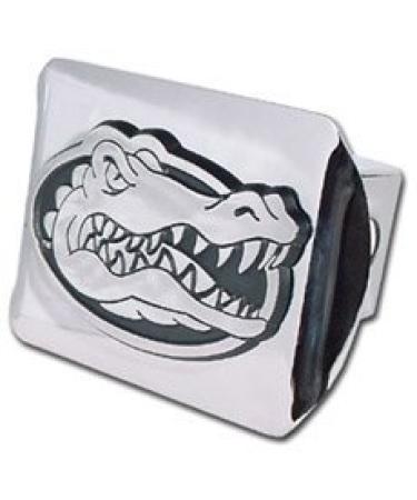 MVP Accessories Florida Gators Chrome Metal Hitch Cover with Chrome Gator Logo