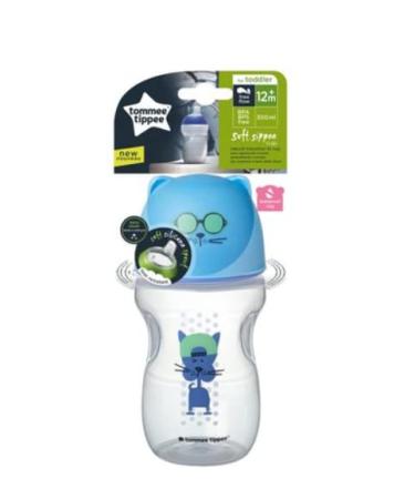 Tommee Tippee Soft Sippee Transition Cup 300ml 12m+ (Pink) Blue