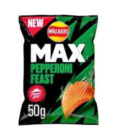 Walkers Max Pizza Hut Pepperoni Feast 24 x 50g (24 X 50G (1 Case))