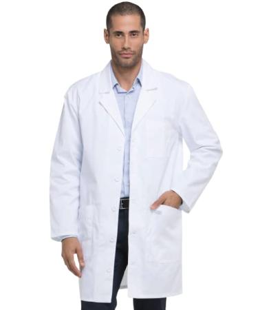 Dickies EDS Professional Men & Women Scrubs Lab Coats 37 83404 Medium White