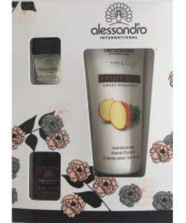 alessandro HAND CREAM SWEET PINAPPLE NAIL SET