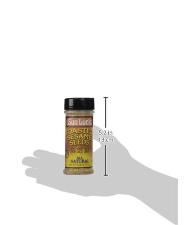 Sun Luck Toasted Sesame Seeds - 3.25 oz | Premium Quality for Cooking & Topping - Buy Online on SooperMarket.com