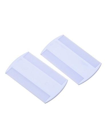 eBoot Double Sided Plastic Nit Comb Lice Combs for Head Lice Pet Flea 2 Pack