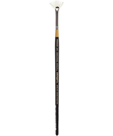 KINGART Original Gold Specialty 9246 Series Synthetic Bristle Rake Fan Brush (Size 2) - Black/Gold - Buy Online on SooperMarket.com