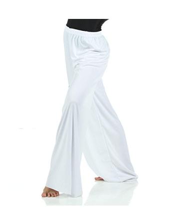 Danzcue Pull-On Unisex Dance Pant XX-Large-3X-Large White