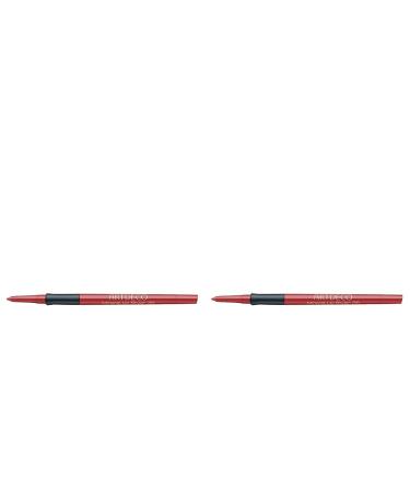 Artdeco Mineral Eye Styler - Eye liner long -lasting with integrated pointed for sensitive eyes wiped - 1 x 0.4g 35 - Mineral Rose Red 0.40 G (2 -pack)