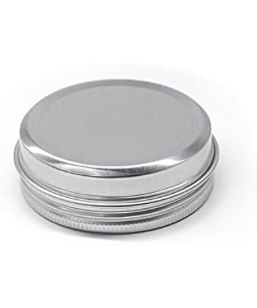 Zeoabsy 50 Pack 60ml Silver Aluminum Tin Cans with Screw Cap & Viewing Window - Ideal for DIY Ointments Candles Cosmetics & Shaving Soap - Buy Online on SooperMarket.com