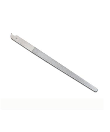 Dajidafu Nail Files Diamond Nails File Stainless Steel Fine Gravel for Surface Manicure Tools with Curved Tip Comfortable Hold Pedicure