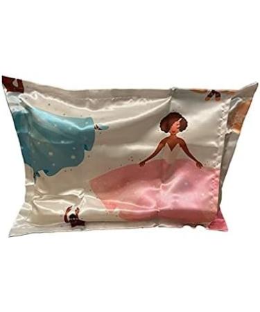 Satin Toddler Pillowcase Set - 13 x 18 inches Ballerina Theme - Retains Hair Moisture - Pack of 2 - Buy Online on SooperMarket.com