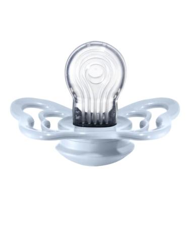 BIBS Couture Collection Pacifiers - Set of 2 Iron/Baby Blue | BPA-Free | Made in Denmark | Size 0-6 Months - Buy Online on SooperMarket.com