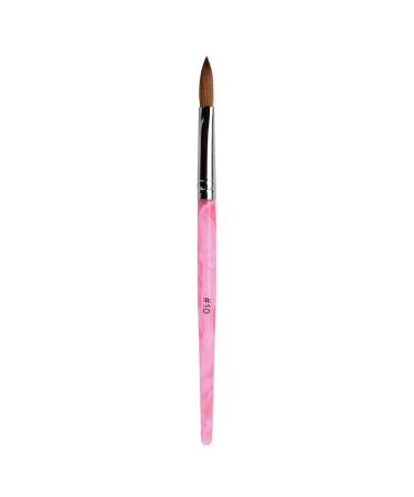 Rolabling Acrylic Nail Brush Size 10 - Kolinsky Sable Manicure Tool in Pink | Pack of 1 - Buy Online on SooperMarket.com