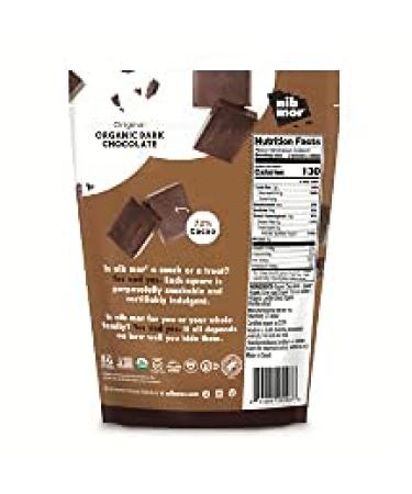 Nib Mor Vegan Dark Chocolate - Pack of 6 | 72% Cacao, Gluten Free, Organic Snack Squares - Buy Online on SooperMarket.com