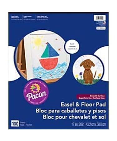 Roselle Easel and Floor Pad, 17 x 20 Inches, 50 Count Each Pad, 2-Pack (11200-2)
