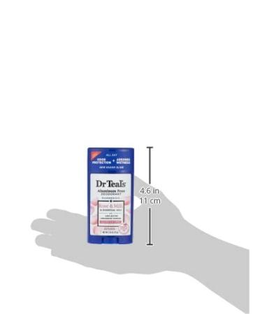 Dr. Teal's Rose & Milk Deodorant 2.65oz - Aluminum-Free - Buy Online on SooperMarket.com