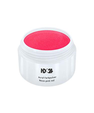 Acrylic Color Powder Neon Pink Red - Finest Color Powder - Studio Quality 5 g (1 pack) pink red
