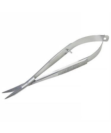 SANDBROS Curved Cuticle Scissors Grooming Professional Self Opening Scissors from Stainless Steel - Scrapbooking and Decoupage Curved Scissors
