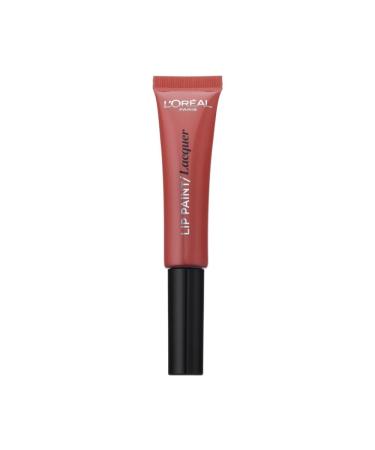 L'Or al Paris L'Oreal Paris Lipstick Infaillible Lip Paint Lacquer - 102 Pink Lady - Lip Make-up Pink Lady 8 ml (1 pack)