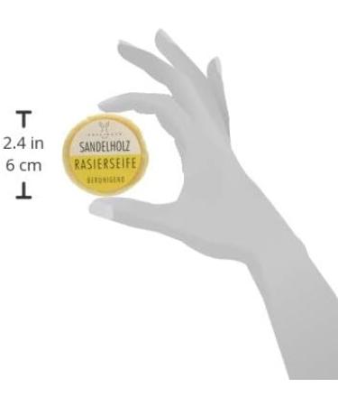 Haslinger Sandalwood Shaving Soap 60g - Premium Eco-Friendly Shaving Cream for Men | International Shipping - Buy Online on SooperMarket.com