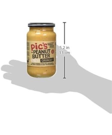 Pic's Peanut Butter Crunchy No Added Salt 380g 1 - Buy Online on SooperMarket.com