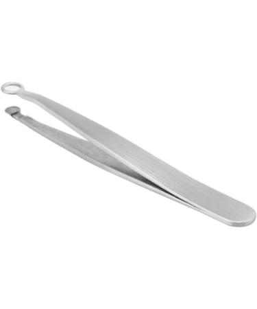 Nose Hair Tweezers Stainless Steel Round Tip Face Hair Remover Eyelash Eyebrow Tweezers Professional Tweezers - Buy Online on SooperMarket.com