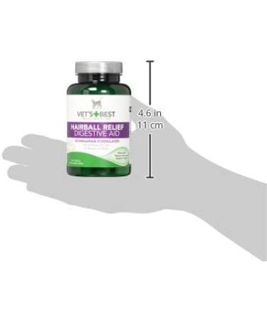 Vet's Best Cat Hairball Relief Digestive Aid | Chicken Flavor 60 Tablets - Buy Online on SooperMarket.com