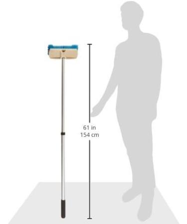 STAR BRITE Marine Deck Brush w/Telescoping Aluminum Handle 2'-4' Blue - 040097 - Buy Online on SooperMarket.com