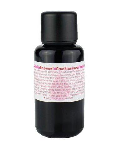 Living Libations - Organic/Wildcrafted Rose Cellular Renewal & Frankincense Firming Fluid (1 oz / 30 ml) 1 Fl Oz (Pack of 1)