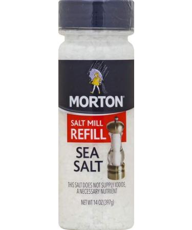 Mortons Grinder Sea Salt Excurse Refill, 14 oz