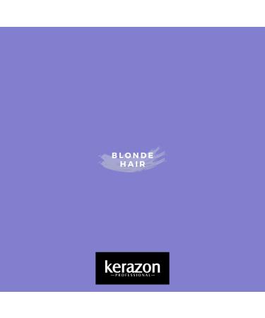 KERAZON Blonde Brazilian Hair Botox Treatment Purple Mask - Platinum & Silver Effect for Smoothing, Hydration, Anti-Brass, Volume & Frizz Control - Buy Online on SooperMarket.com