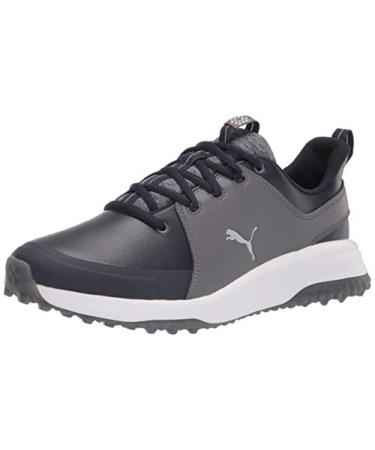 PUMA Golf Grip Fusion Pro 3.0 Spikeless Shoes 10 Navy Blazer-puma Silver-quiet Shade