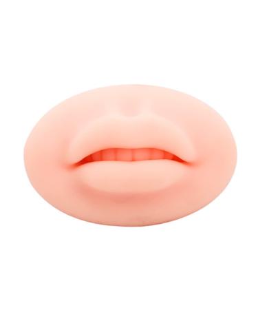 3D Lip Practice Skin Silicone Lip Model Fake Piercing Lip for Makeup Lips Training Practice Practice Silicone Lips