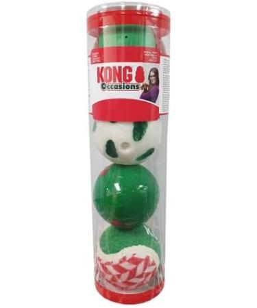 Kong Christmas/ Holiday Festive Balls 4 Pack - Buy Online on SooperMarket.com