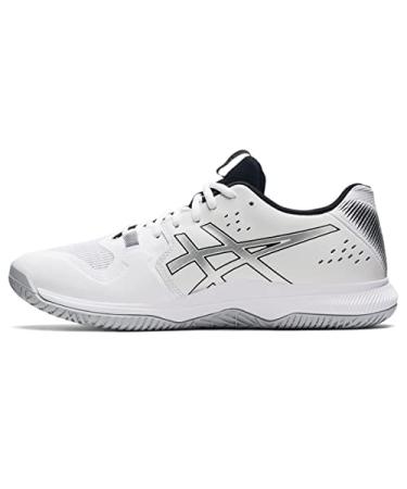 ASICS Men's Gel-Tactic 2 Volleyball Shoes 10 White/Pure Silver