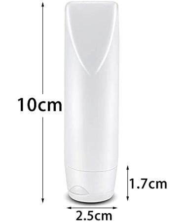 Voarge 10-Pack 30ml Plastic Travel Bottles Set | Refillable Cosmetics Containers for Shampoo Conditioner & Lotion - Buy Online on SooperMarket.com