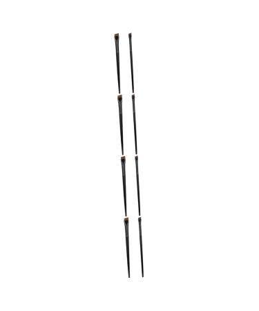 Healeved 12 Sets Wood Makeup Tool Black Women Eyebrow Brush Brow Brush Brow Brush Kit