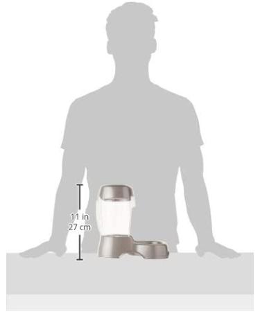 Petmate Pet Caf Feeder 3 lbs - Pearl Silver | Convenient Automatic Pet Feeding Solution - Buy Online on SooperMarket.com