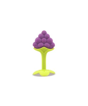Soft Silicone Fruit-Shaped Baby Teething Toys - Grapes Strawberry & Orange - 3PCs for Infants & Toddlers - Pain Relief Chew Card Multicolor - Buy Online on SooperMarket.com